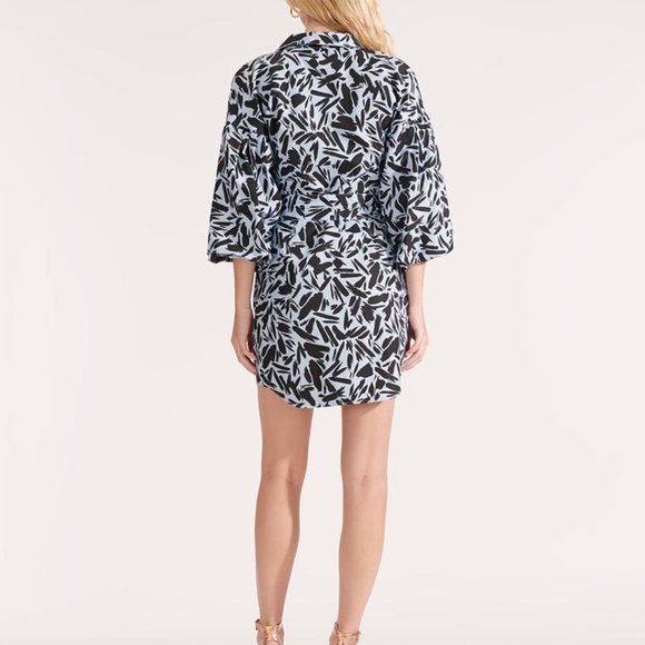 Veronica Beard Samy Puffed Sleeve Dress - Picture 4 of 4